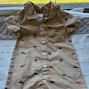 NWOT Carter's baby boy dinosaur romper